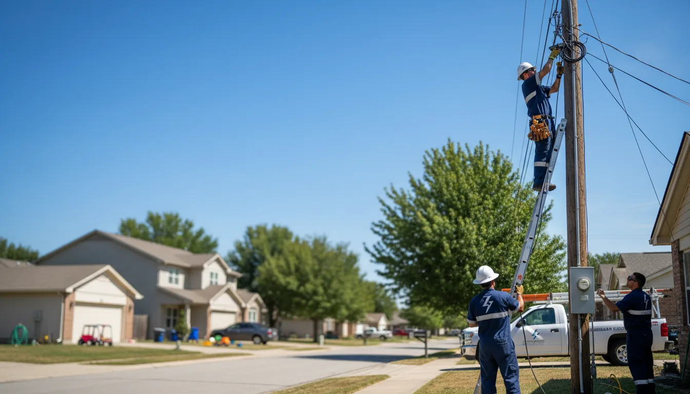 Residential electrician providing installation services in Mannsville, KY